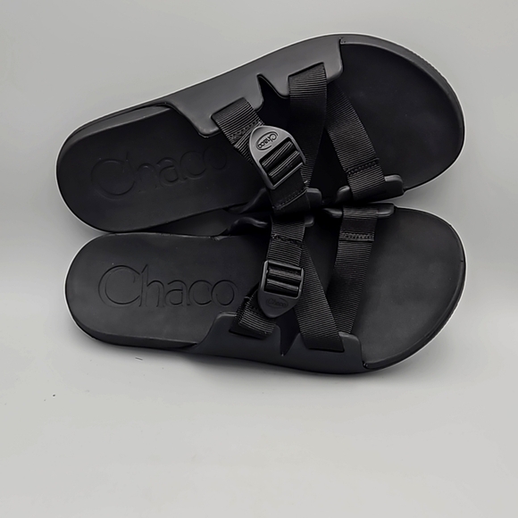 Chaco Chillos Slide Black/Black Comfort Sandal Men's US Sz 12 - Picture 6 of 10